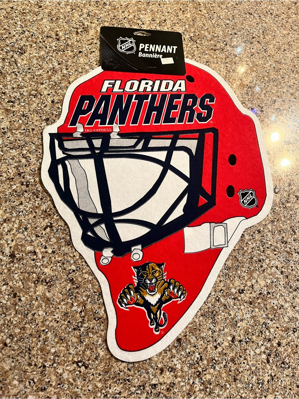 Florida Panthers Red NHL Helmet Wall Pennant - Official Team Decor 13” x 18”
